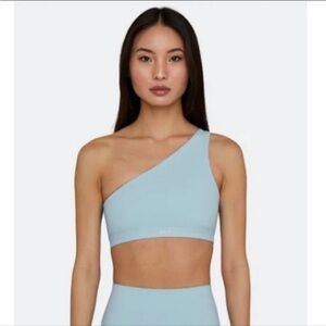 Set Active Luxform One Shoulder Sports Bra Light Blue